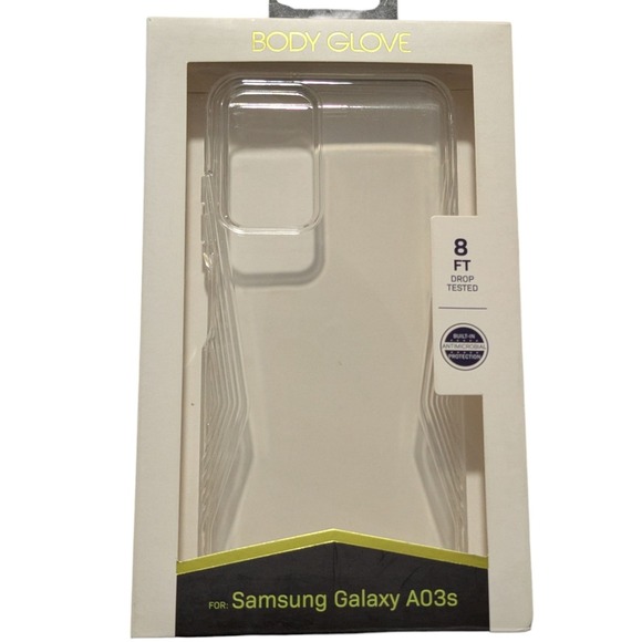 O4. Body Glove Sleek Design Clear Case for Samsung Galaxy‎ A03s - Clear - Picture 1 of 2
